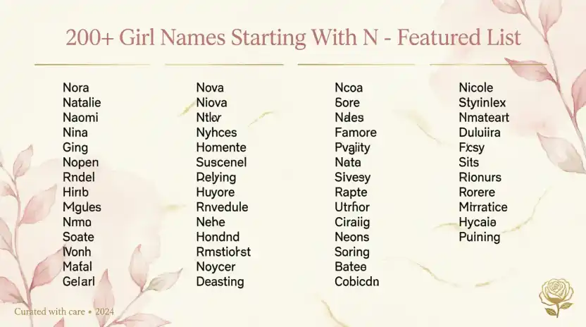 200+ Girl Names