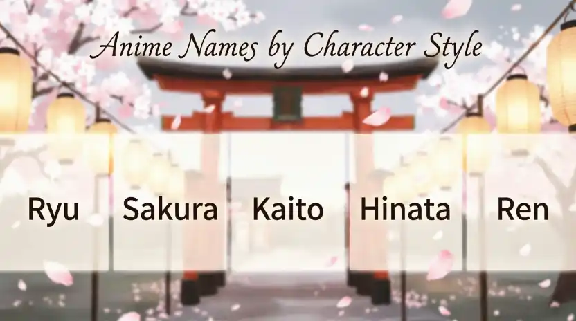Anime Names by Character Style