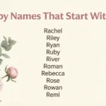 Baby Names That Start With R