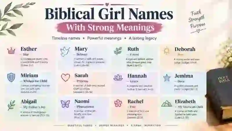 Biblical Girl Names With Strong Meanings