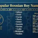 Bosnian Boy Names