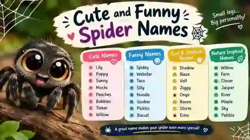 Cute and Funny Spider Names
