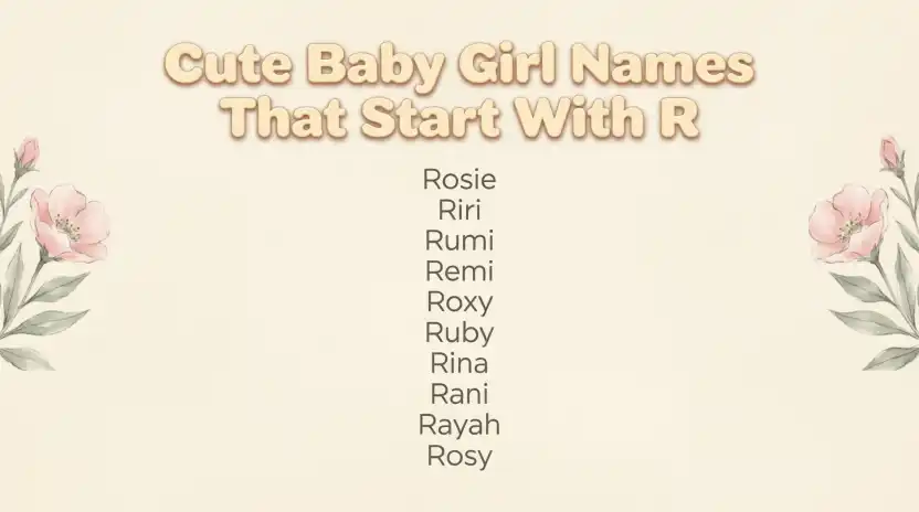 Cute Baby Girl Names That Start With R