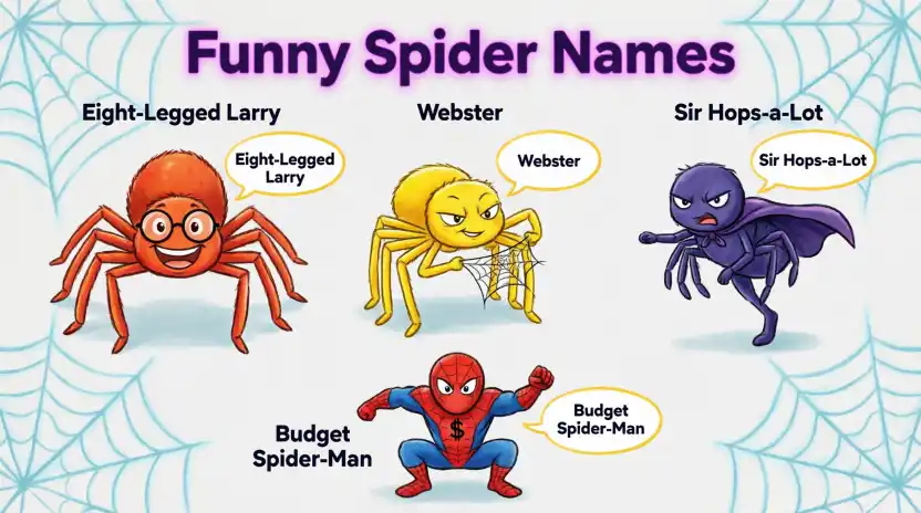 funny spider names
