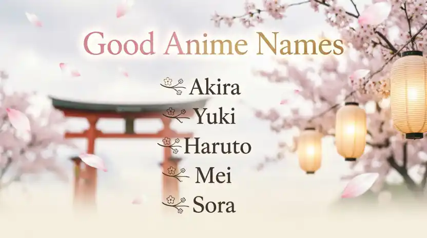 Good Anime Names