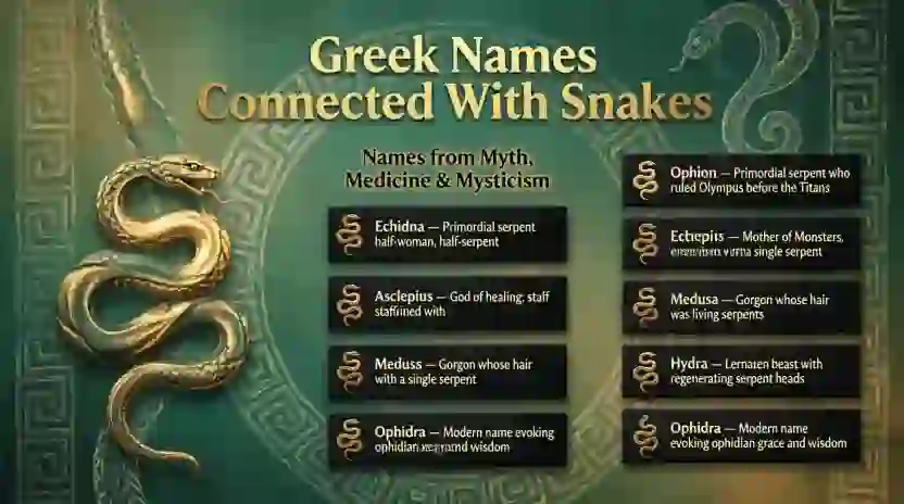 Greek Names Connected With Snakes