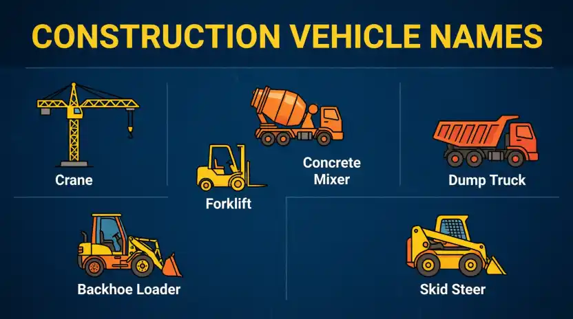 Names of Construction Vehicles