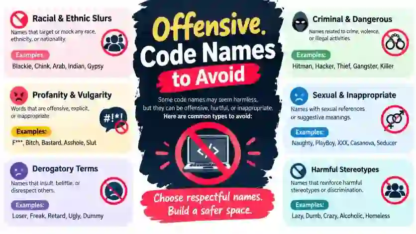 Offensive Code Names to Avoid