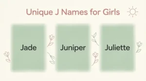 Unique J Names for Girls