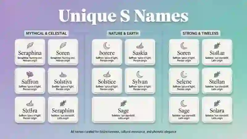 Unique S Names for Girls