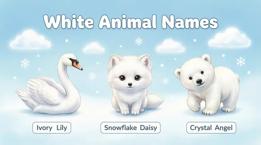 white animal names