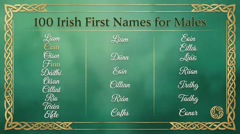 100 Irish First Names for Males