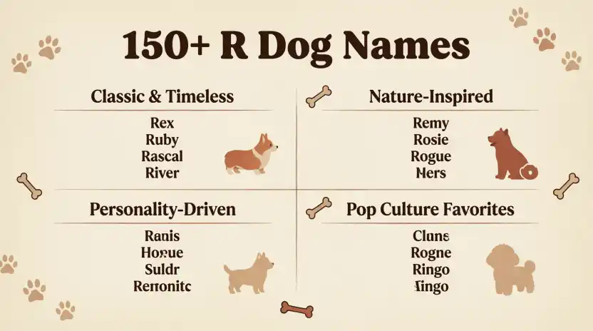 150+ R Dog Names