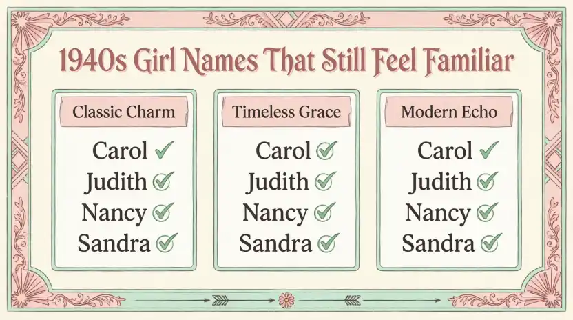 1940s Girl Names That Still Feel Familiar