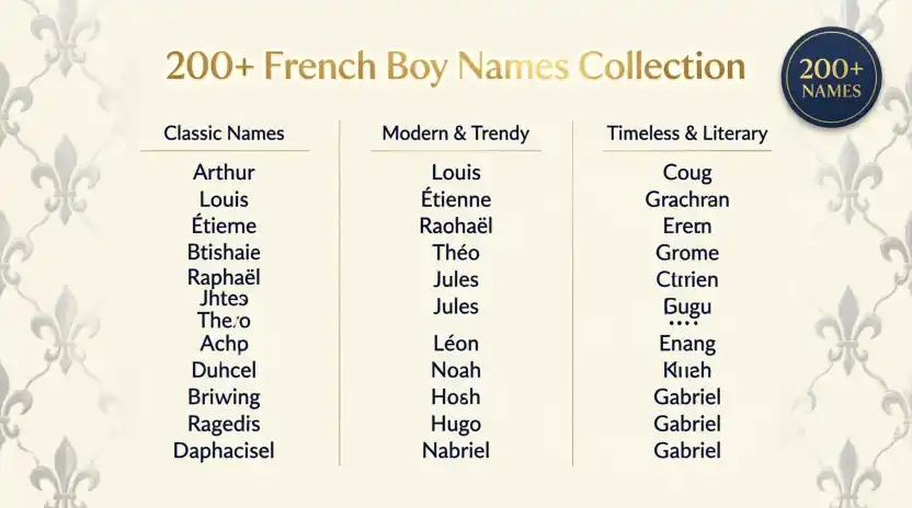 200+ French Boy Names