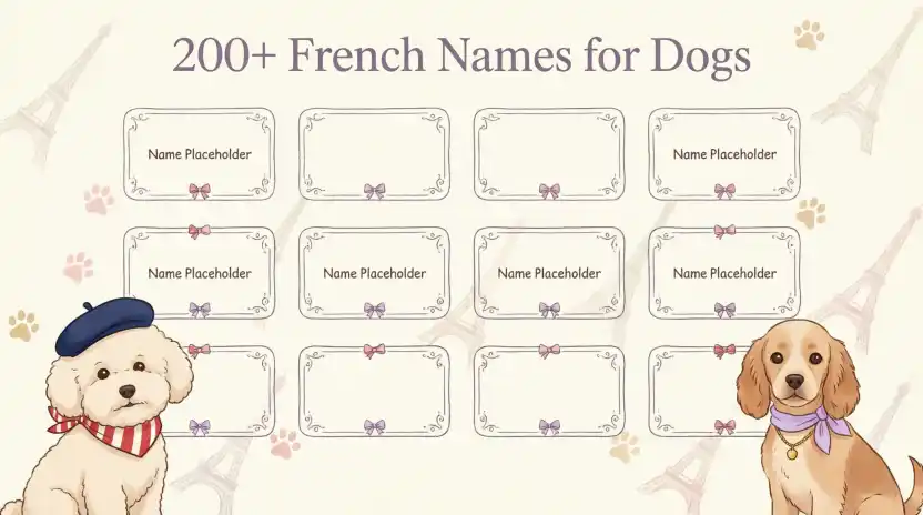 200+ French Names for Dogs