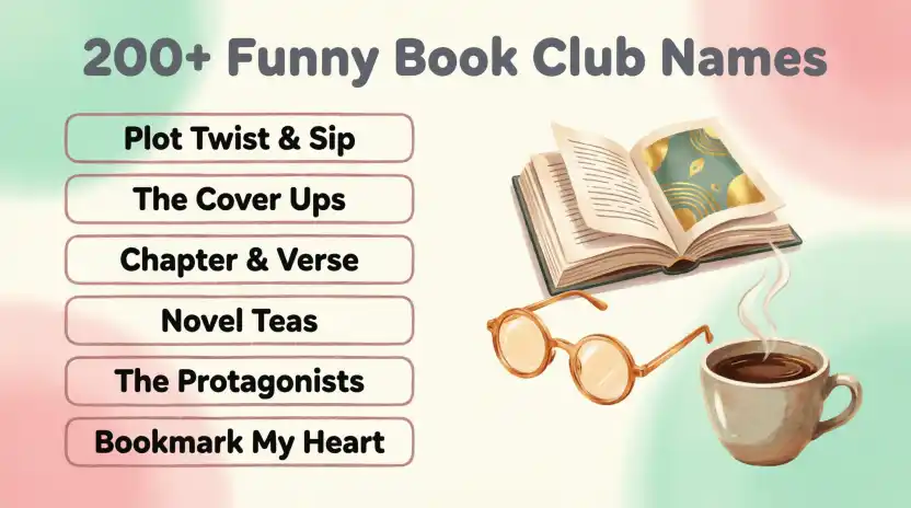 200+ Funny Book Club Names