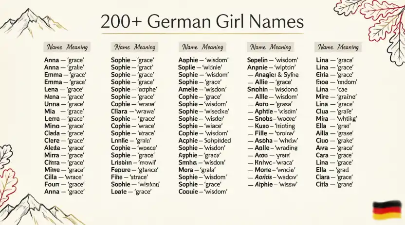 200+ German Girl Names