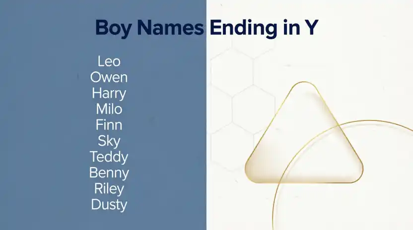 Boy Names Ending in Y