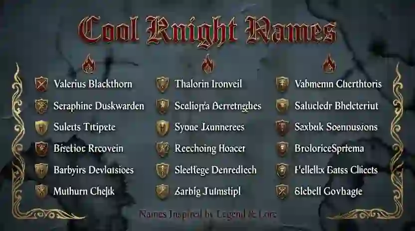 Cool Knight Names