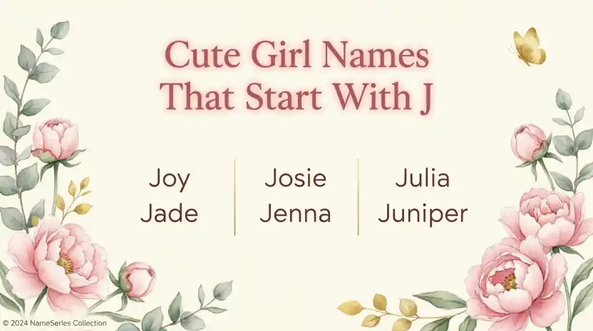 Cute Girl Names That Start With J