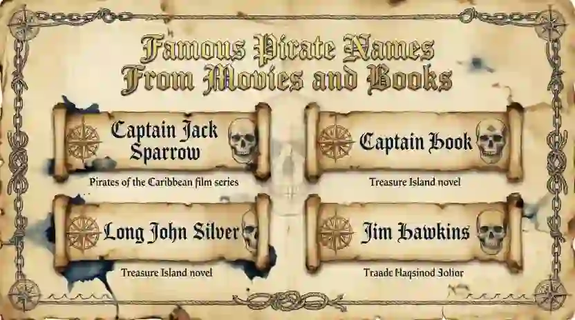 Famous Pirate Names From Movies and Books