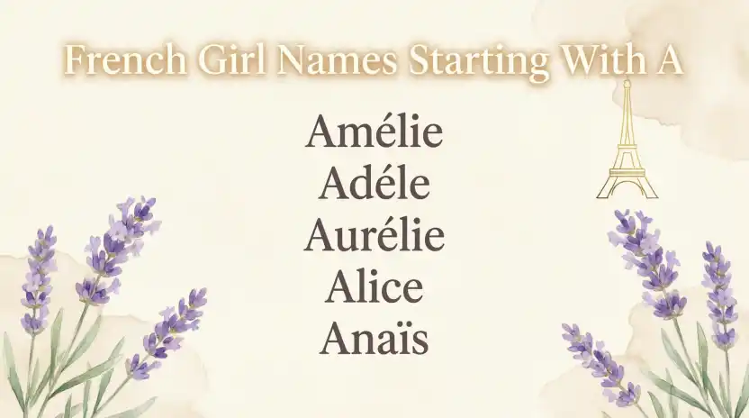 French Girl Names Starting With A