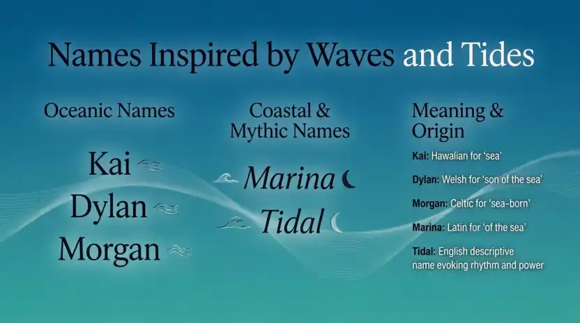 Names Inspired by Waves and Tides