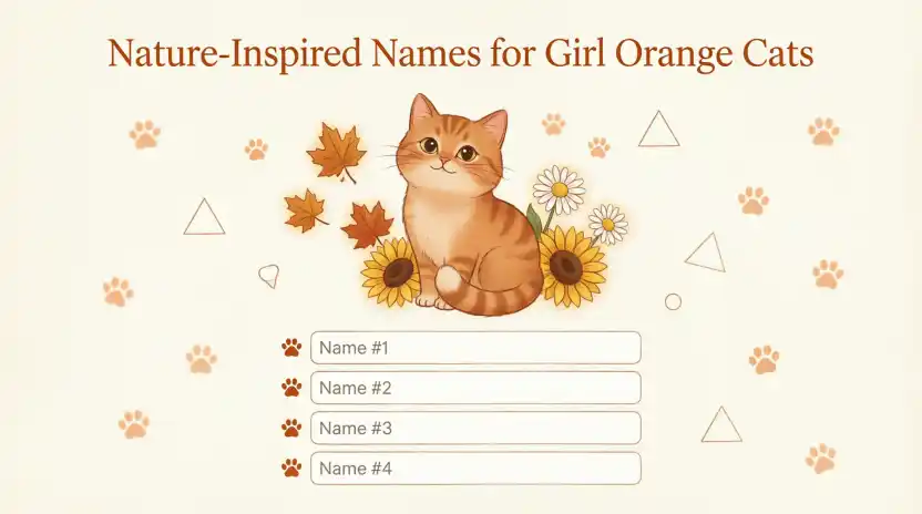 Nature-Inspired Names for Girl Orange Cats