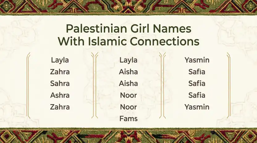 Palestinian Girl Names With Islamic Connections