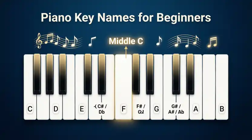 Piano Key Names for Beginners