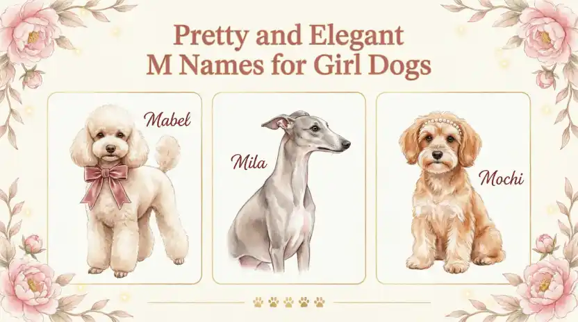 Pretty and Elegant M Names for Girl Dogs