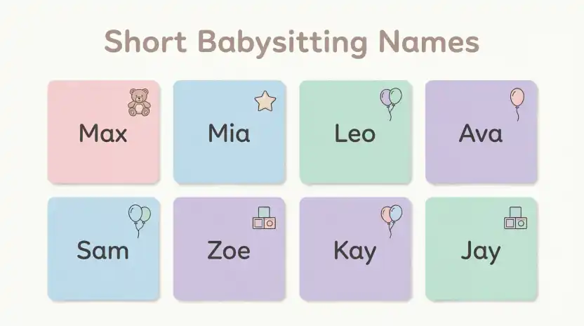Short Babysitting Names