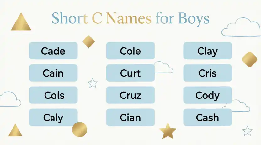 Short C Names for Boys