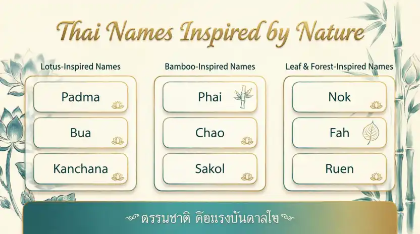Thai Names Inspired by Nature