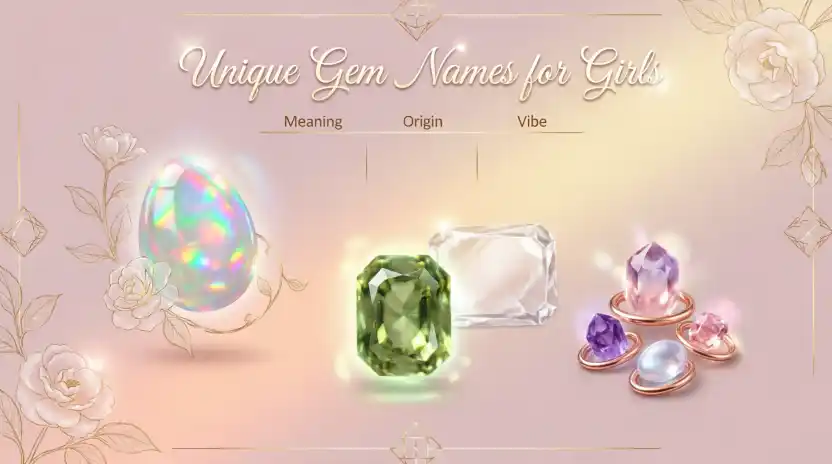 Unique Gem Names for Girls